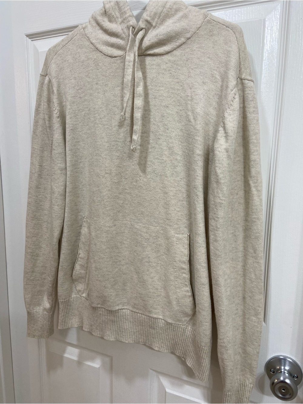 Men's American Eagle Cream Lightweight Hoodie Sweater